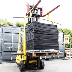 affenhand-langhantel-test-gebelstapler Langhantel belastungstest Gabelstapler