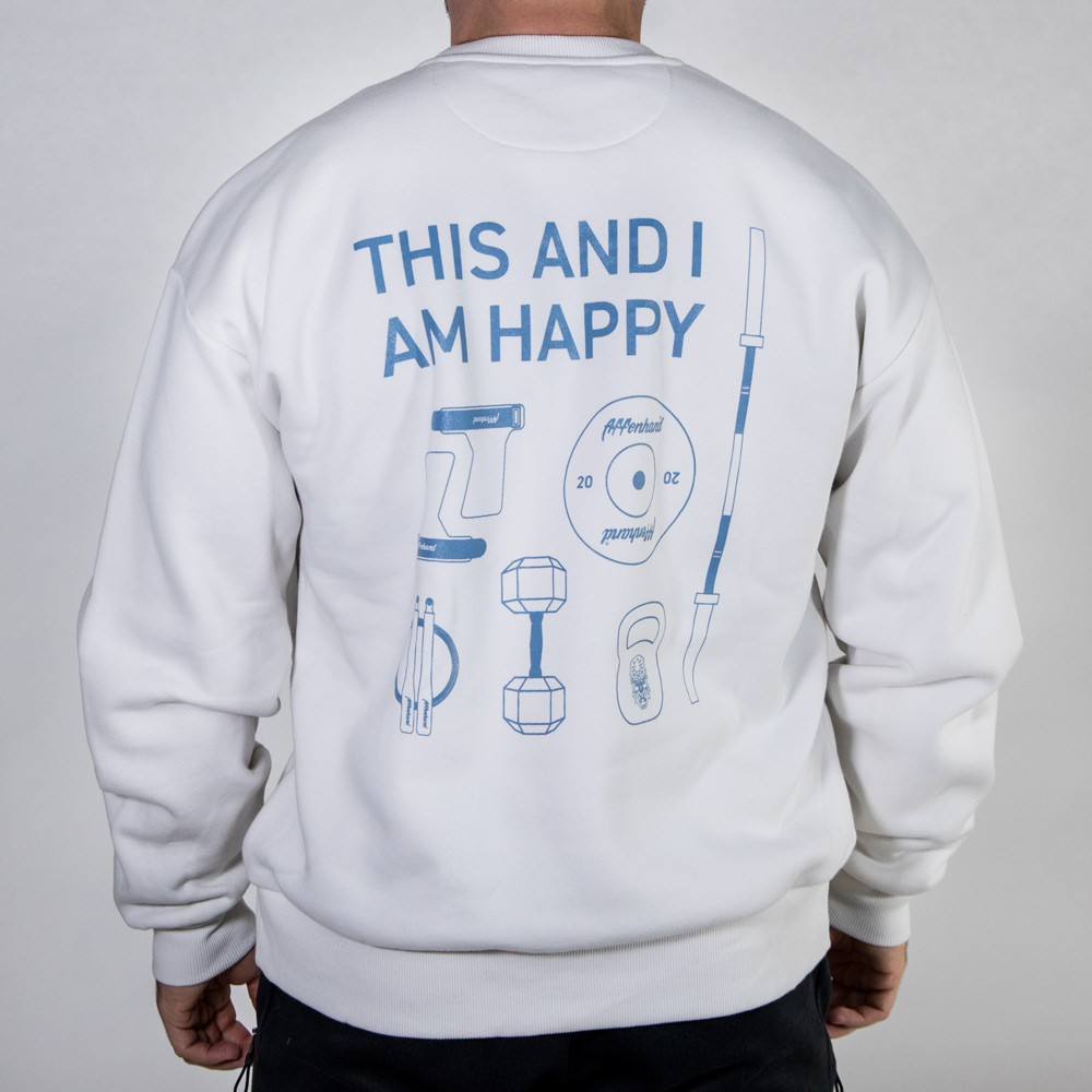 Affenhand® This and I am Happy Oversized Sweatshirt – Bild 9