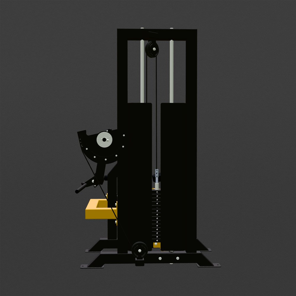 Bizepscurl Maschine Griff ergonomisch – Affenhand Detailansicht