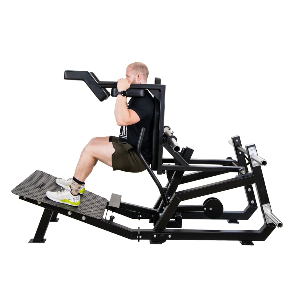 Hack Squat an Super Squat Maschine