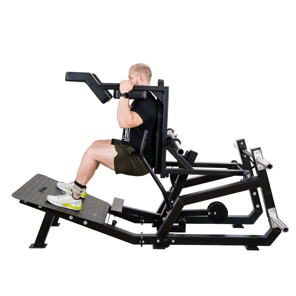 Hack Squat an Super Squat Maschine