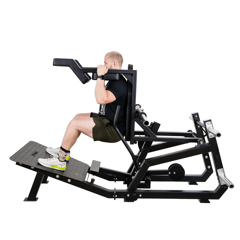 Hack Squat an Super Squat Maschine