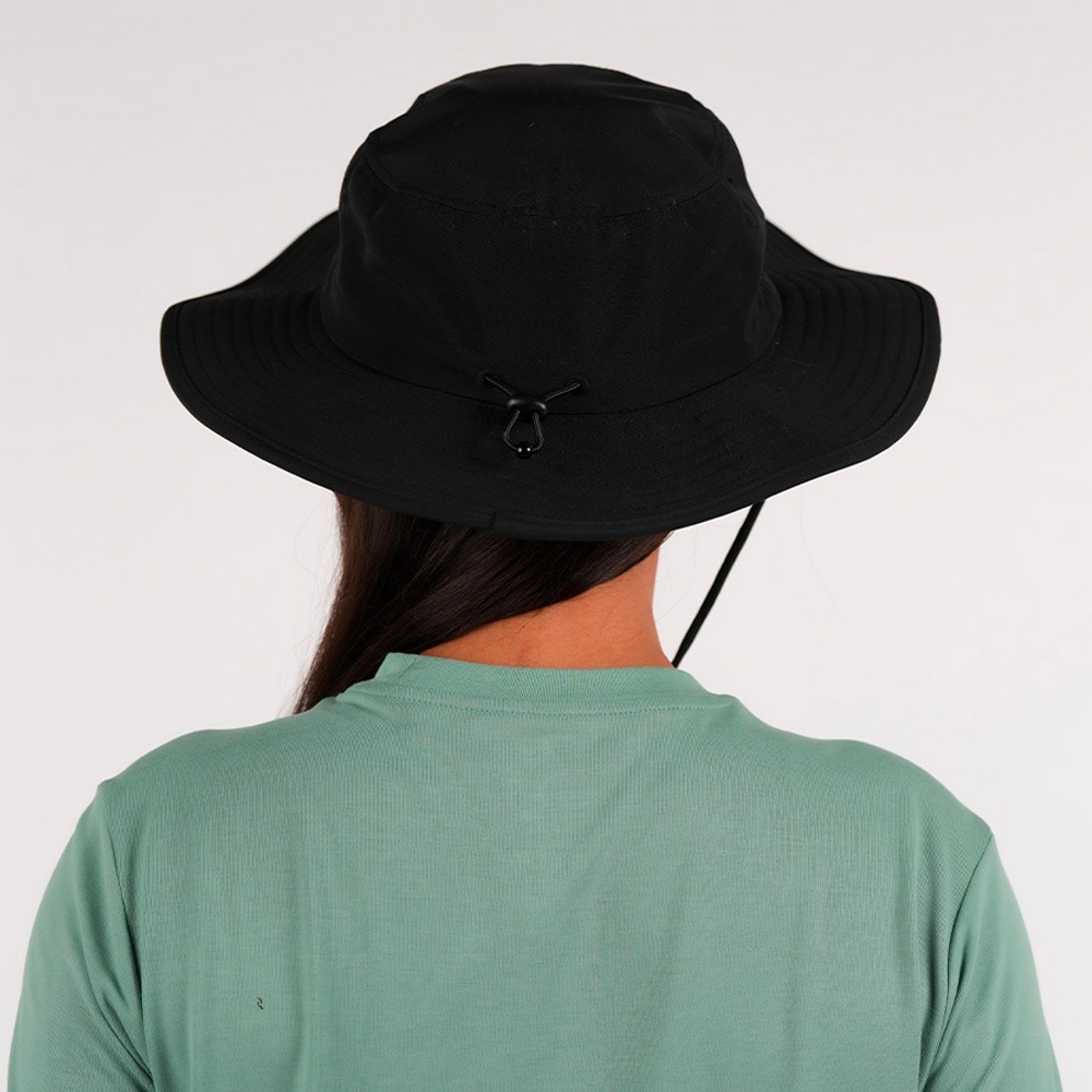 Rückansicht des CrossFit Bucket Hats in Tintenfarbe, verkauft von Affenhand