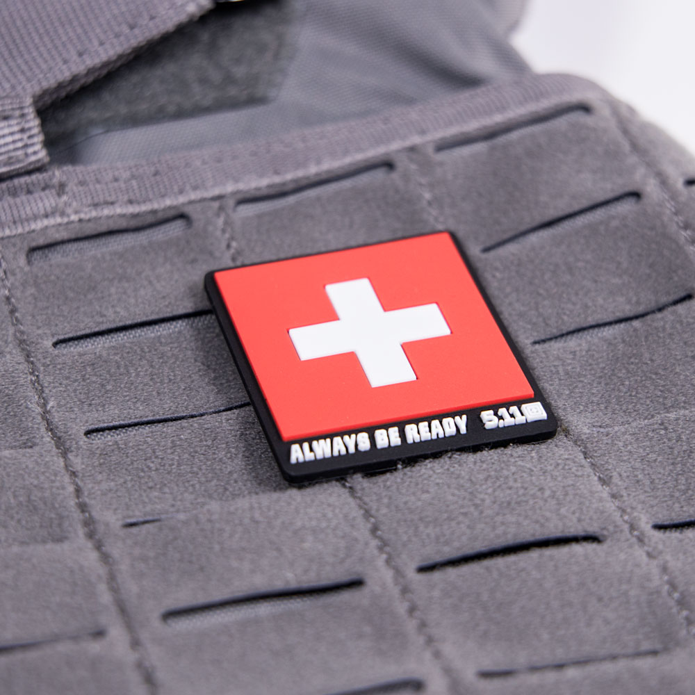 Schweiz flagge auf Gewichtsweste